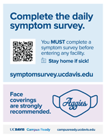complete the daily symptom survey sign
