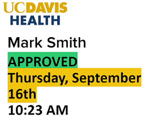 UC Davis Health approved badge